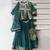 Green Brocade Kurti Lehenga Set