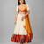 Off White Multicolor Printed Lehenga Set