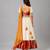 Off White Multicolor Printed Lehenga Set
