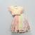 Multicolor Off White Organza Frill Printed Lehenga Set