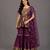 Purple Brocade Cotton Silk Sharara Set