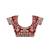 fendy satin maroon sequance thread codding embroidery work saree