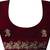 fendy satin maroon sequance thread codding embroidery work saree
