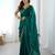 fendy satin rama sequance thread codding embroidery work saree