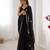 fendy black designer beads moti val sequance work saree