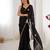 fendy black designer beads moti val sequance work saree