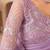 lightpink designer silk blend embroidery sequence work saree with unstitched blouse piece 
