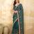 morpeach satin floral embroidery with zarkan work  saree with unstitched blouse piece for women
