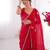 fendy red designer beads moti val sequance work saree