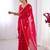 fendy red designer beads moti val sequance work saree