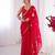 fendy red designer beads moti val sequance work saree