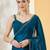Morpeach satin siroski work saree with unstitch blouse piece for women