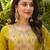 Embroidery Work Viscose Silk Blend Fabric Flared Anarkali Pant and Dupatta Set
