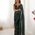 sitara chiffon green designer beads moti val sequance work saree