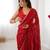sitara chiffon red designer beads moti val sequance work saree