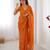 sitara chiffon yellow designer beads moti val sequance work saree