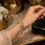 Green Kundan Open Cuff Bracelet, Antique Gold Bridal Kada, Indian Wedding Statement Jewelry