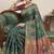 Green cotton silk saree