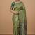 Pistachio green cotton silk saree