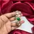 Emerald Green Kundan Bracelet, Gold Tone CZ Bangle, Indian Bridal Statement Wedding Kada