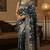 Navy heritage banarasi silk blend saree