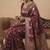 Regal maroon heritage banarasi silk blend saree