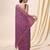 morpeach silk blend embroidery work saree with unstitch blouse piece 