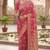 Royal magenta banarasi silk blend saree