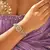 Pink Kundan Style Bracelet, Gold Tone CZ Bridal Jewelry, Ethnic Festive Wrist Bracelet