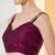 Purple satin siroski work saree with unstitch blouse piece for women
