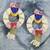 handmade lord krishna pearl shubh labh decorative hangingtraditional hanging for home decoration (pack of 2)