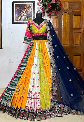 Multicolour Printed Navratri Lehenga Choli 3