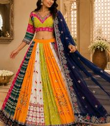 Multicolour Printed Navratri Lehenga Choli