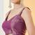 Purple satin siroski work saree with unstitch blouse piece for women