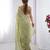 gold crush pista designer beads moti val zig zag sequance work saree