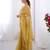 gold crush mustard designer beads moti val zig zag sequance work saree