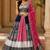 White Mirror Navratri Lehenga Choli With Dupatta