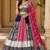 White Mirror Navratri Lehenga Choli With Dupatta