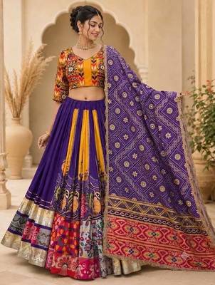 Multicolor Navratri Lehenga Choli With Dupatta 1