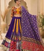 Multicolor Navratri Lehenga Choli With Dupatta