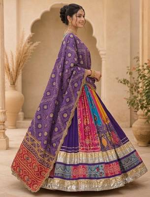 Multicolor Navratri Lehenga Choli With Dupatta 3
