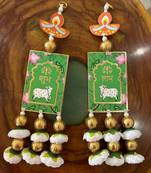 handmade yellow genda door hangingparrot hanging for home decoration (pack of 2)