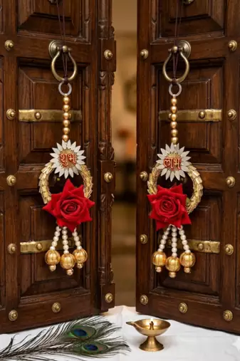 handmade subh labh door hanginghanging for home decoration (pack of 4)