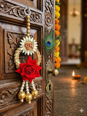 handmade subh labh door hanginghanging for home decoration (pack of 4) 2