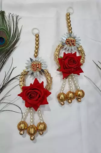 handmade subh labh door hanginghanging for home decoration (pack of 4)