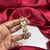 Gold Tone Kundan Bracelet, Indian Bridal Polki Style CZ Wedding Cuff