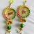 handmade decorative multicolour shubh labh jali plate jhumki decorationhanging for diwali decorations (pack of 2)