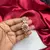 Ruby Kundan Bracelet, Gold Tone Polki Style Hand Jewelry