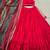women's festive rayon  lehenga choli with printed cotton dupatta & mirror work lace - free size