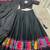 women black & multicolor gamthi lace navratri special chaniya choli set - free size